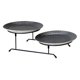 thumbnail image 2 of Soporte de 2 Niveles para Postres y Pasteles Soledad Bandeja de Almacenamiento Gris oscuro, 2 of 6