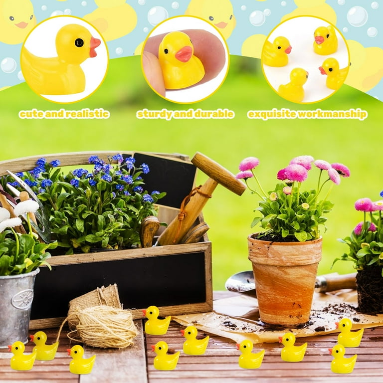 240 Mini Anatre In Resina LUFEIS – 6 Colori, Dimensioni 1,5 Cm, Per Decorazioni Giardino, Terrari, Torte E Miniature - 3
