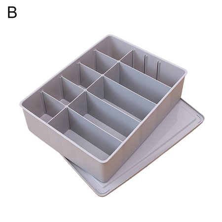 

LMZM Multi Grid Underwear Organizer Closet Bras Briefs Socks Ties Storage Drawer Box