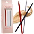 thumbnail image 1 of Frenchies French Twist - Palillos chinos para el pelo ultra flocados, extra suaves, para mujeres, niñas, adolescentes, moños, bailarinas, accesorios de boda para peinados Updo, paquete de 3, multicolo, 1 of 5