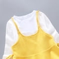 thumbnail image 4 of AherBiu Newborn Baby Girl Clothes Ruffle Bell Bottom Pants and Suspender Crewneck Long Sleeve Ruffle Tops Infant Girls Outfits, 4 of 4