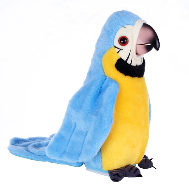 Juguete De Peluche De Loro Parlante Eléctrico, Lindo Registro Parlante, Repite Alas Ondulantes, Juguete De Pájaro De Peluche, Regalo De Cumpleaños Para Niños Serendint FN003335-03