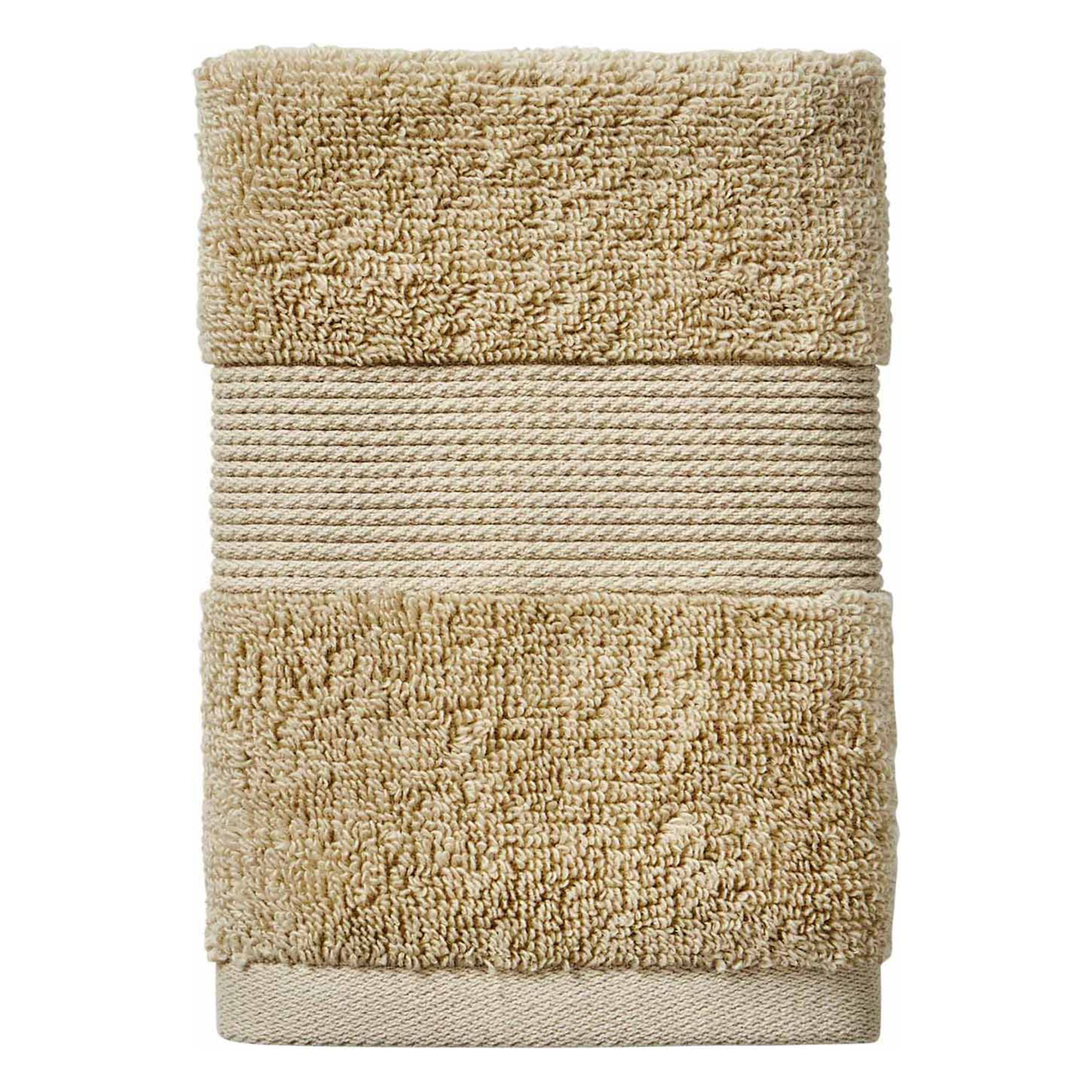 Better Homes & Gardens Signature Soft Solid Cotton 6 Piece Bath Towel Set,Almond Biscuit