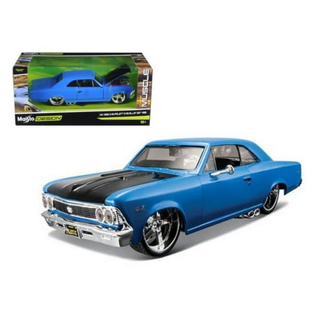 Maisto 1:24 Scale 1966 Chevrolet Chevelle SS 396 Blue Classic Muscle Diecast Model (The Best Classic Muscle Cars)