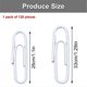 thumbnail image 3 of 120 Pcs Colorful Paper Clips Letter Clips Decorative Paper Clips Plastic Clips Marking Clips Office Clips for School Yellow, 3 of 3