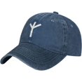 thumbnail image 1 of Algiz Rune Hat Adjustable Cowboy Baseball Cap for Men Women Trucker Cap, 1 of 8