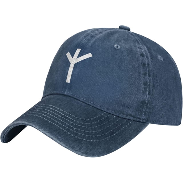 Algiz Rune Hat Adjustable Cowboy Baseball Cap for Men Women Trucker Cap