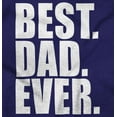 thumbnail image 2 of Cool Father's Day Best Dad Ever Men's Big & Tall Crewneck Sweatshirt Brisco Brands 2X, 2 of 5