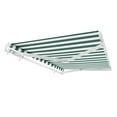 thumbnail image 5 of Awntech 8 Ft California Medium Duty Manual Retractable Patio Fixed Awning (96in x 7.88in x 78in), Forest/White Stripe, 5 of 5