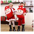 thumbnail image 5 of Santa Sacks Bolsas de Navidad con cordón, Bolsas de Navidad de tela de diseño para suministros de fiesta de Navidad, 5 of 5