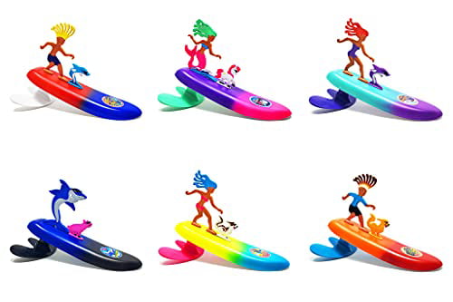 Surfer Dudes n Pets NEW Social Distancing Water Toy Surf City Sally & Malibu 