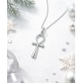 thumbnail image 4 of Eternity Egyptian ANKH Cross .925 Sterling Silver Pendant Necklace, 4 of 8