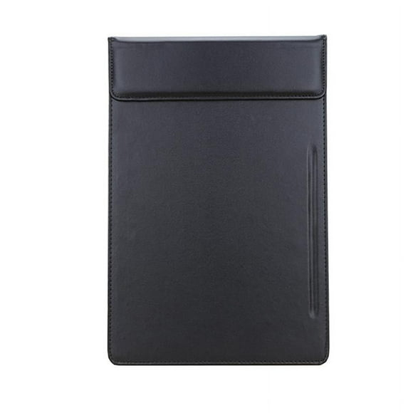GUOOL Loviver A4 Fichier Presse-Papiers Clip Dossier Réunion Bureau d'Affaires Fournitures Noir avec Fente pour Stylo