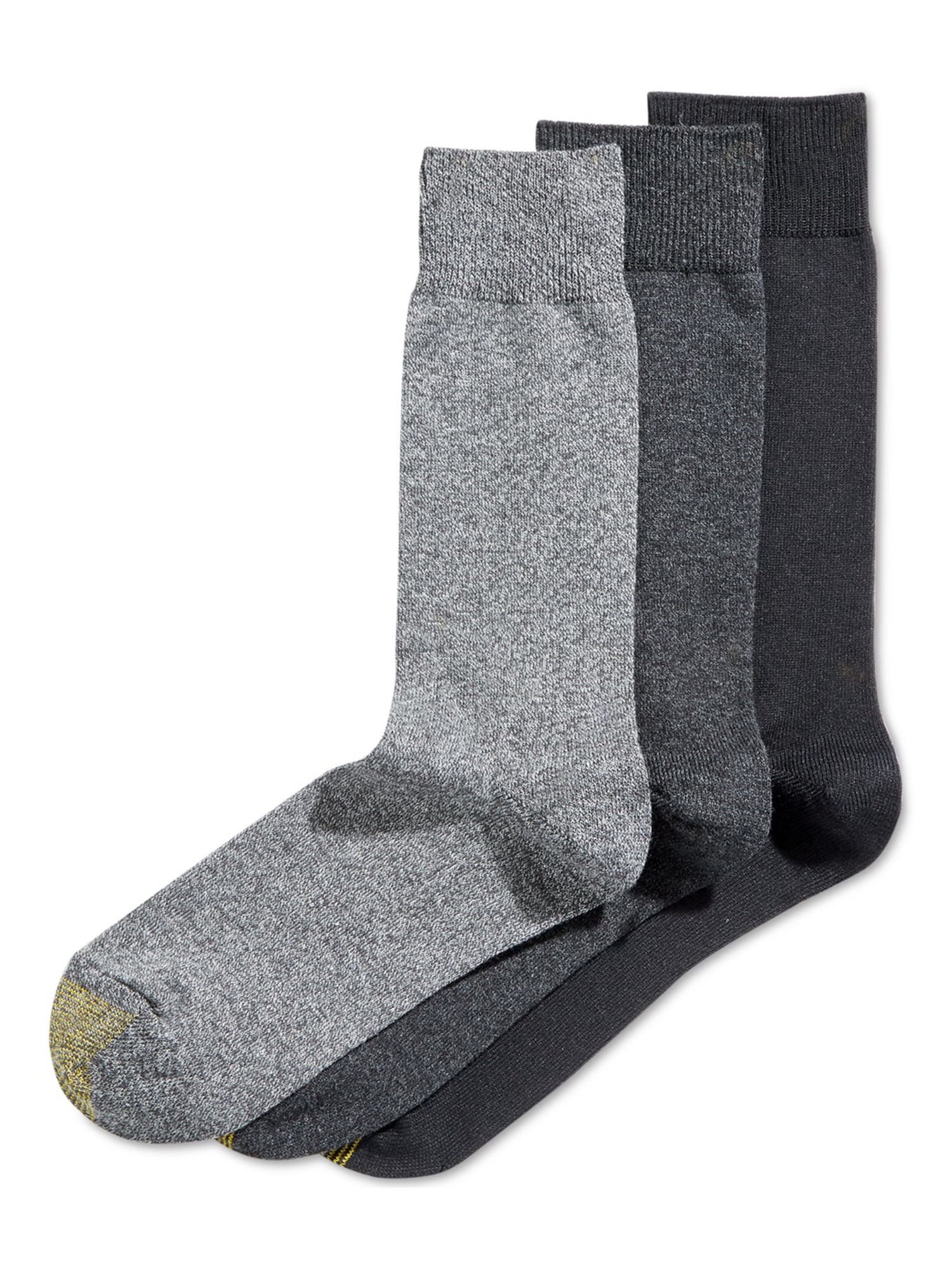GOLDTOE Gold Toe Mens 3pk. Soft PolyBlend Arch Support Socks