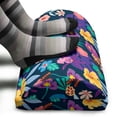 thumbnail image 3 of Floral Foot Rest, Digitally Generated Tropical Scene of Endemic Flowers and Leaves, Non-Slip Backing Adjustable Ergonomic Memory Foam Leg Support for Office, Multicolor, by Ambesonne, 3 of 5
