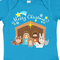 thumbnail image 4 of Inktastic Merry Christmas Cute Nativity Scene Boys or Girls Baby Bodysuit, 4 of 5