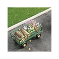 thumbnail image 1 of Qinaqin 900-Lbs cm de Alturaeavy- Profundidaduty Garden Carro con Removable Malla Sides Steel Utility Anchoagon Ajustable Alturaandles y 10-Inch Pneumatic Tires para Outdoor Lawn, 1 of 4