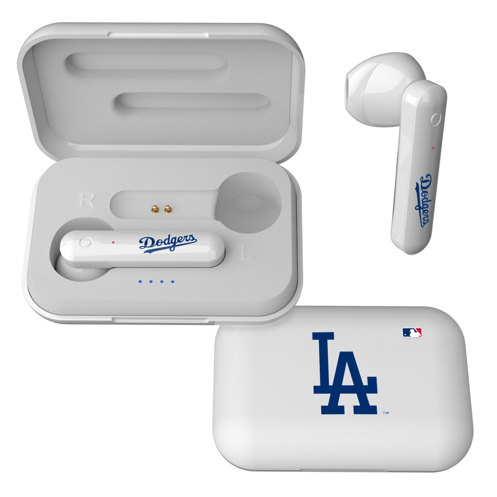 Keyscaper Los Angeles Dodgers Wireless TWS Insignia Design Earbuds