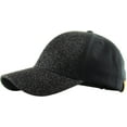 thumbnail image 4 of Glitter Meshback Ponytail Messy High Bun Adjustable Washed Cotton Baseball Cap, 4 of 7