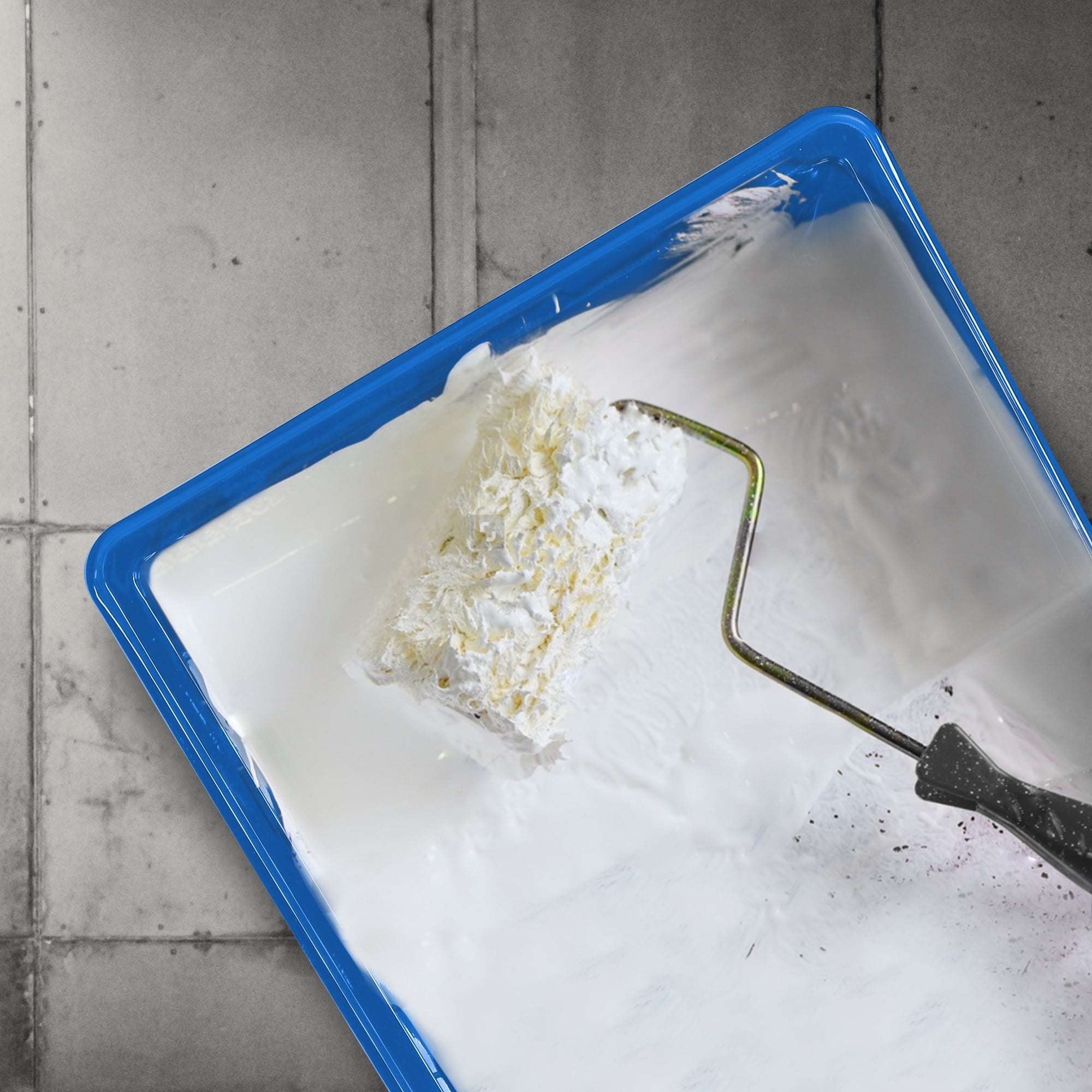 (4 pack) Paint Pro Plastic 9-inch Plastic Paint Tray Blue