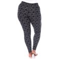 thumbnail image 2 of White Mark Women's Plus Size Super Soft Heart Print Leggings, 2 of 4