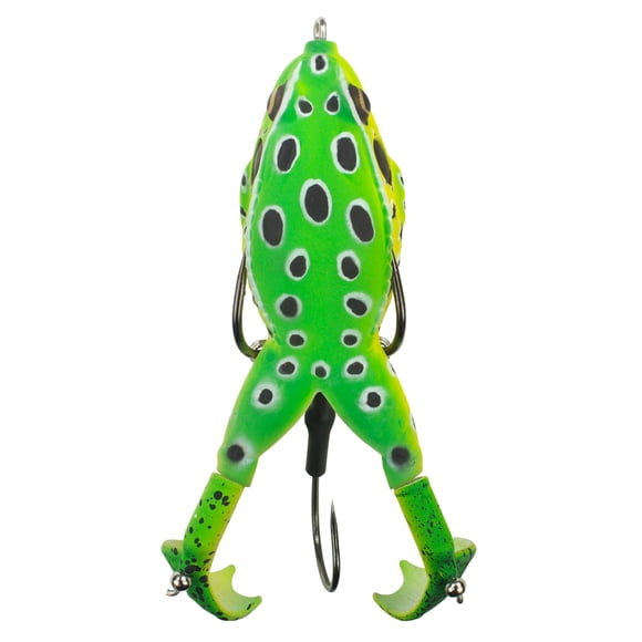 Lunkerhunt Fishing Lures - Prop Frog - 3.5" 1/2OZ - Leopard- Top Water Bait