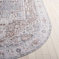 thumbnail image 5 of SAFAVIEH Arizona Robina Oriental Machine Washable Area Rug, Taupe/Beige, 5' x 8' Oval, 5 of 13