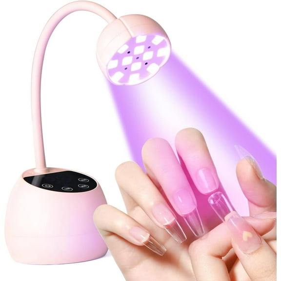 UV Nail Lamp for Gel Nails, 36W UV Nail Light Gooseneck Rechargeable with 4 Time Setting & Smart Auto Sensor for Nail Salon Home Use Lamp,Random - Color,B,1