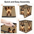 thumbnail image 4 of Pixel Dog Large Capacity Foldable Storage Basket Toy Box with Handle, 10.8"x10.5"x10.6, 4 of 6