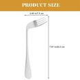 thumbnail image 2 of OUNONA 2pcs Silverware Forks for Seniors Eating Assistance Stainless Steel, 2 of 8