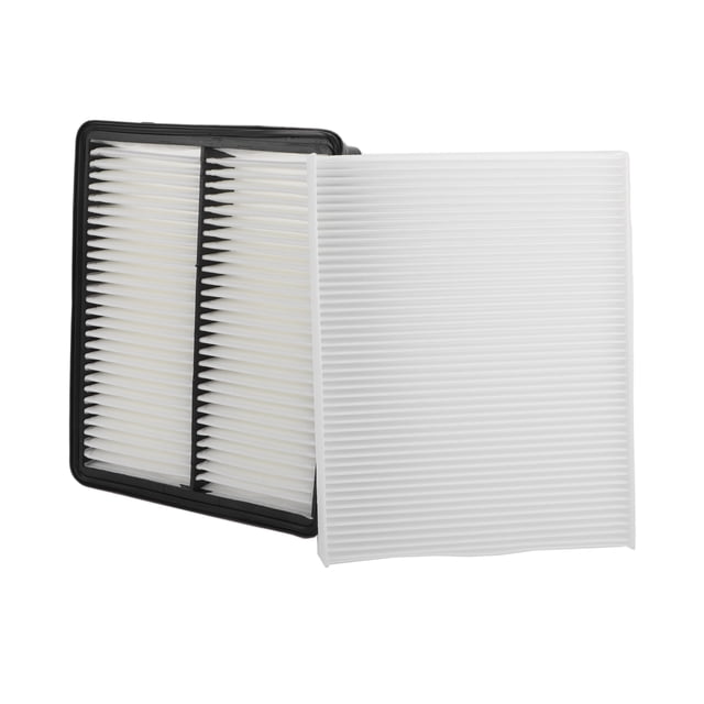 Conjunto de filtro de aire de cabina del motor Unique Bargains Combo Set Filtro Kit Elemento Limpiador de Aire No.281132P100/1UF79AQ000 para Hyundai Santa Fe 2.4L 3.5L 2010-2012 1 juego