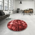 thumbnail image 4 of Ahgly Company Machine Washable Indoor Rectangle Transitional Grapefruit Red Area Rugs, 7' x 9', 4 of 7