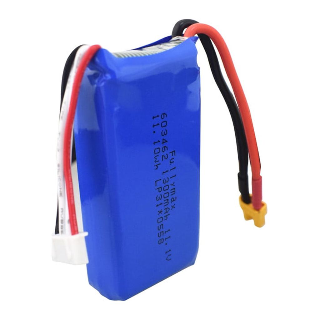 11.1V 1300mAh Lipo Battery For XK X450 FPV RC Rechargeable Battery ...