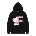2024 Black Hello Kitty Letter AZ Woman and Men Longsleeved Hoodies