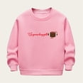 thumbnail image 2 of DxhmoneyHX Sweatshirts for Girls Cute Fashion ​Printed Long Sleeve Athletic Tops Soft Comfy Fleece&nbsp;Lined Warm Blouses Fall Winter Clothing Size 2 Years, 2 of 5