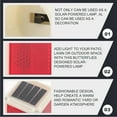 thumbnail image 3 of QUTETN 2 Pcs Solar Warning Light Caution LED Strobe Outdoor Lantern Night Professional Lamp, 3 of 6