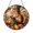 Acrylic 3.5 Inch, variant on Autumn Squirrel and Mushrooms Stained Glass Style Window Suncatcher Decor, Decorative Hanging Panel Ornament for Woodland Window Art and Fall Theme Home Decoration