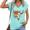 1-Blue, variant on Women's Sassy Western Meme T-Shirt Cheeky Cow Skull Graphic V-Neck Tee S-5XL Purple