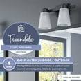thumbnail image 4 of Prominence Home 3 Light Modern Bathroom Vanity Light, Frosted Glass, Matte Black, 4 of 12