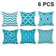 thumbnail image 1 of Juego de 6 fundas de almohada de microfibra, patrón geométrico de flecha en blanco y negro para sala de estar, sofá, sofá, funda de almohada decorativa cuadrada para cama, 45 * 45 cm Adepaton 2034652-2, 1 of 9