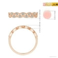 thumbnail image 5 of ANGARA Natural Diamond Leaf Cutout Wedding Band in 14K Rose Gold for Women (Size-1.6mm| Color-K| Clarity-I3) | April Birthstone, Anniversary, Jewelry Gift for Women | Natural Diamond Ring, 5 of 9