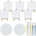 thumbnail image 1 of Kit de pintura al óleo y acuarela de 14 piezas (3 tipos diferentes): 6 caballetes de madera, 6 pinceles y 2 paletas. Incluye 6 caballetes de madera, 6 pinceles y 6 pinceles., 1 of 8