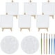 thumbnail image 1 of Kit de pintura al óleo y acuarela de 14 piezas (3 tipos diferentes): 6 caballetes de madera, 6 pinceles y 2 paletas. Incluye 6 caballetes de madera, 6 pinceles y 6 pinceles., 1 of 8