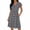 Gray, variant on Summer Dresses for Women Plus Size Flutter Sleeve V Neck Sundress A Line Polka Dot Mini Dress Weekend Wear