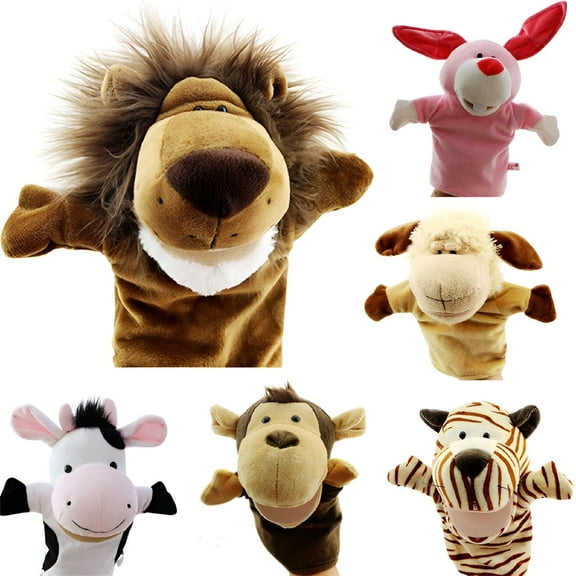 LAMIRO Soft Plush Animal Hand Puppets Cute Animal Hand Puppets Dolls Props Toys for Children Educational Toys