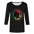 thumbnail image 3 of Otvok Women'S Crewneck Tees Casual 3/4 Sleeve Loose T Shirt Ladies Blouses Shirts, 3 of 6
