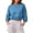 Blue Sweatshirt, variant on 3/4 Sleeve Sweatshirt for Women Crewneck Cropped Sweatshirts Loose Fit Pullover Tops