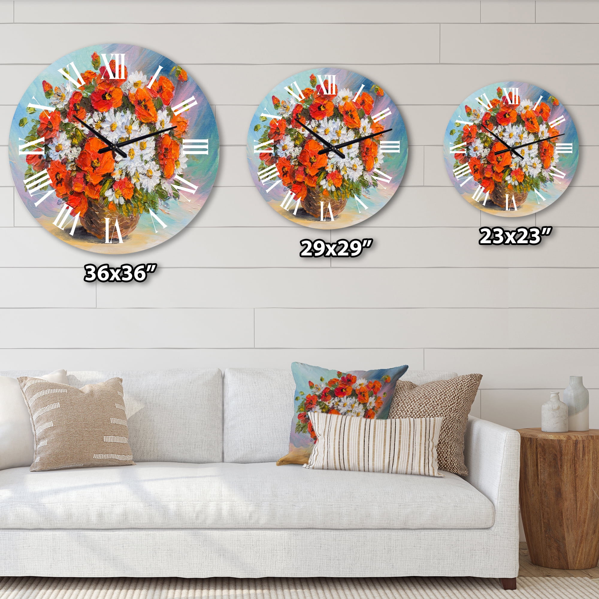 Designart 1 in Quartz Traditional Wall Clock