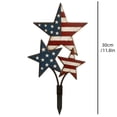 thumbnail image 3 of 4th of July Decoration Metal Yard Stake, 12" Outdoor Garden Decor Rustproof Metal Ornament for Patio Front Porch Flag Memorial Day Veterans Day Holiday Decorations, 3 of 9