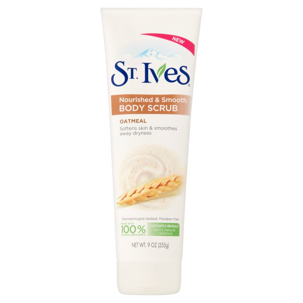 St. Ives Nourished and Smooth Oatmeal Body Scrub, 9 oz